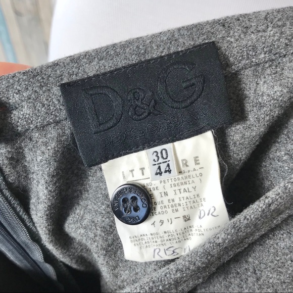 Dolce Gabbana D&G Embroidered Wool Pencil Skirt - Picture 7 of 8